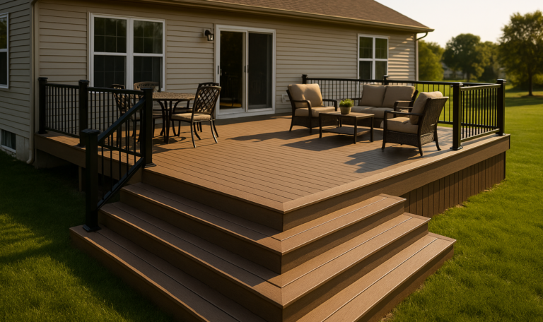 Composite deck built by Transit & Flow Group in Central Ohio