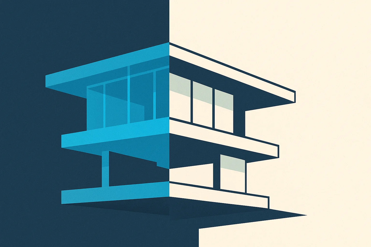 Illustration of a slab shown with an overlay on one half and full replacement on the other.